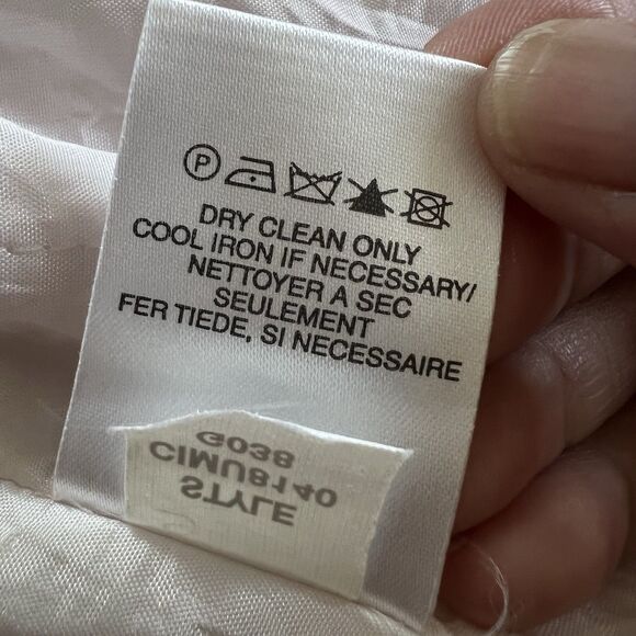 Sigrid Olsen Women Jacket Size 8 Pink Silk Button Snaps Barbie Beach Vacation - Picture 7 of 15